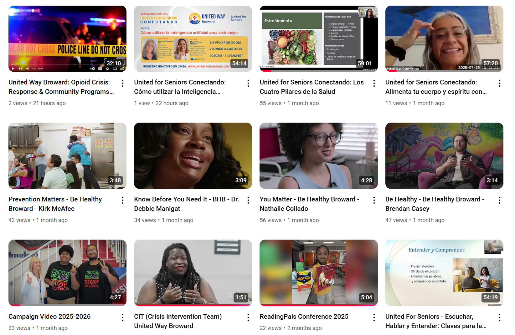 United Way Broward Videos